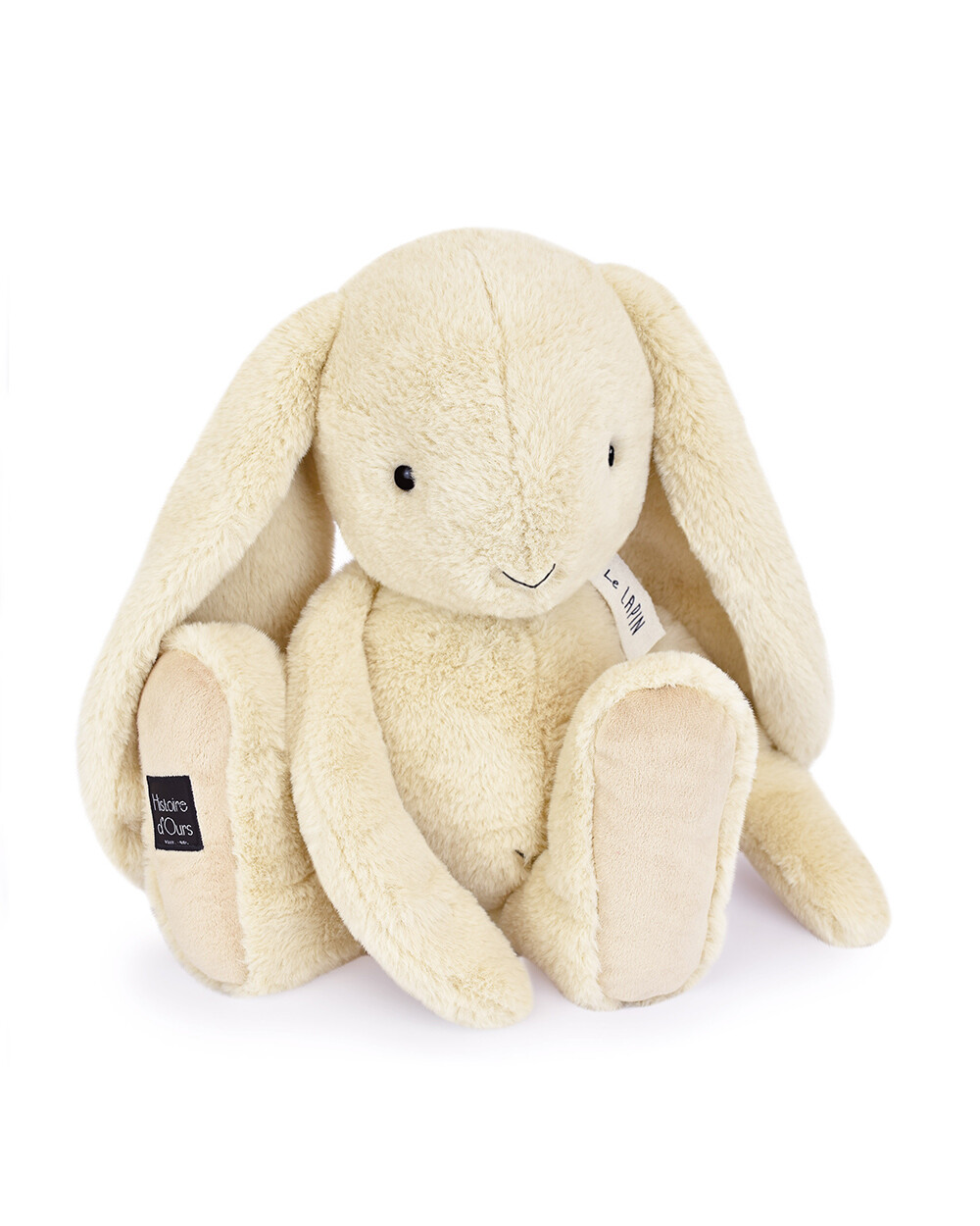 Peluche lapin 50 cm Coloris vanille  Histoire d'Ours