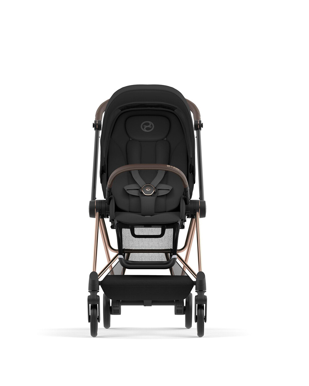 Poussette Mios avec ch&acirc;ssis rosegold Coloris deep black  Cybex