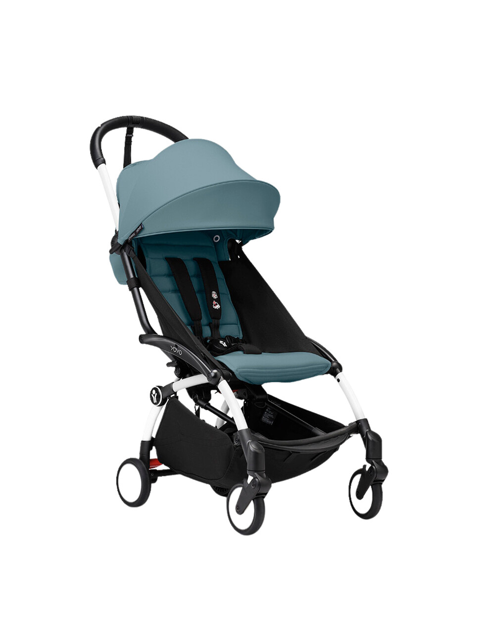 Poussette YOYO³ pack 6+ avec cadre blanc Coloris aqua Stokke