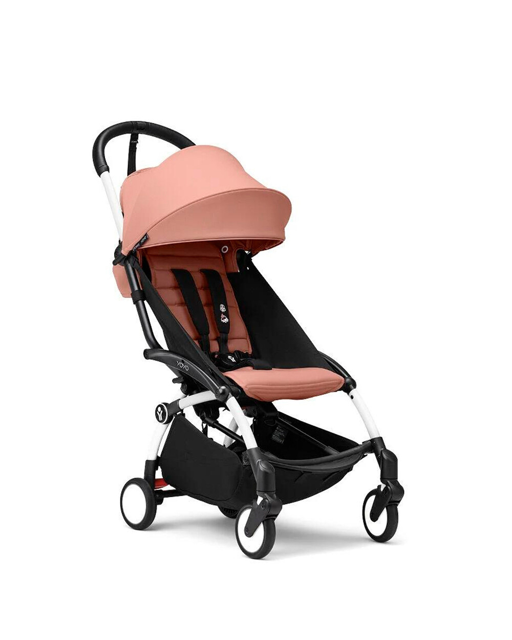 Poussette YOYO³ pack 6+ avec cadre blanc Coloris ginger Stokke