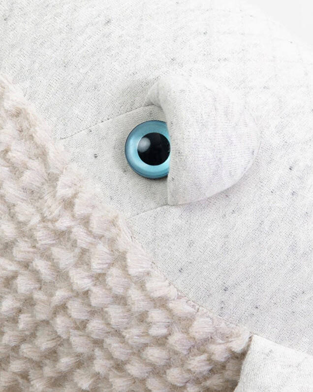 Peluche baleine 56 cm Coloris albino Bigstuffed