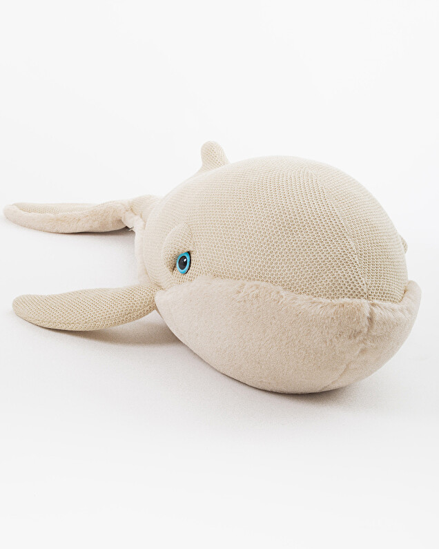 Peluche baleine XXL 140 cm Coloris beige Bigstuffed
