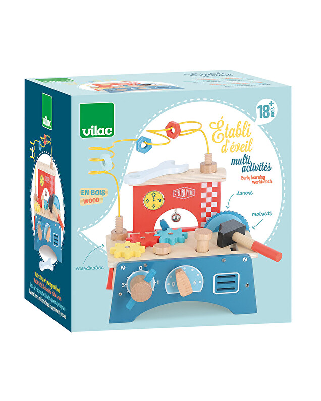Etabli d'éveil multi-activités En bois Vilac