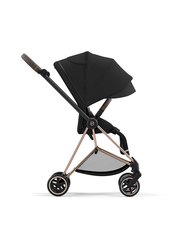 Pack poussette MIOS avec châssis rosegold Coloris deep black Cybex