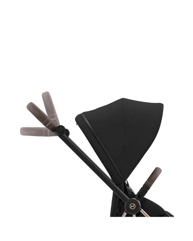 Pack poussette MIOS avec châssis rosegold Coloris deep black Cybex