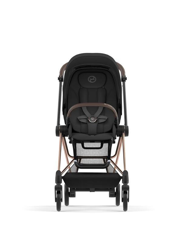Pack poussette MIOS avec châssis rosegold Coloris deep black Cybex