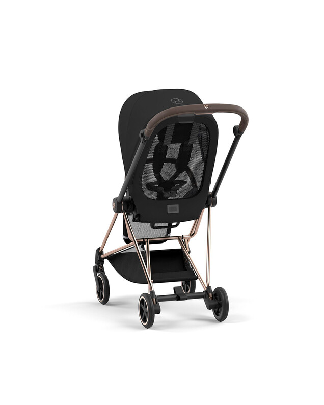 Pack poussette MIOS avec châssis rosegold Coloris deep black Cybex
