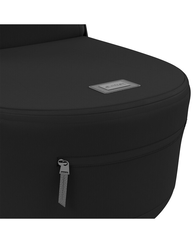 Pack poussette MIOS nacelle avec châssis rosegold Coloris deep black Cybex
