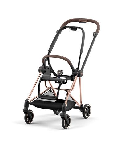 Poussette Mios &eacute;volutive avec ch&acirc;ssis rosegold Coloris deep black  Cybex