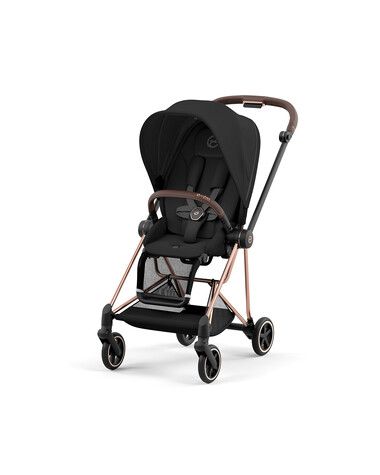 Poussette Mios avec ch&acirc;ssis rosegold Coloris deep black  Cybex