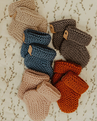 Chaussons Cria 6-12 mois Coloris denim  SMA Sweden