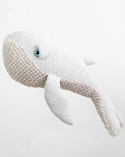 Peluche baleine 56 cm Coloris albino  Bigstuffed