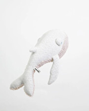 Peluche baleine 56 cm Coloris albino  Bigstuffed