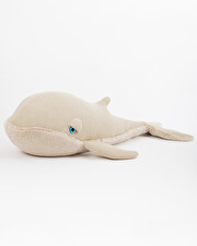 Peluche baleine XXL 140 cm Coloris beige  Bigstuffed