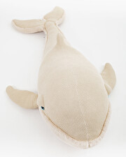 Peluche baleine XXL 140 cm Coloris beige  Bigstuffed