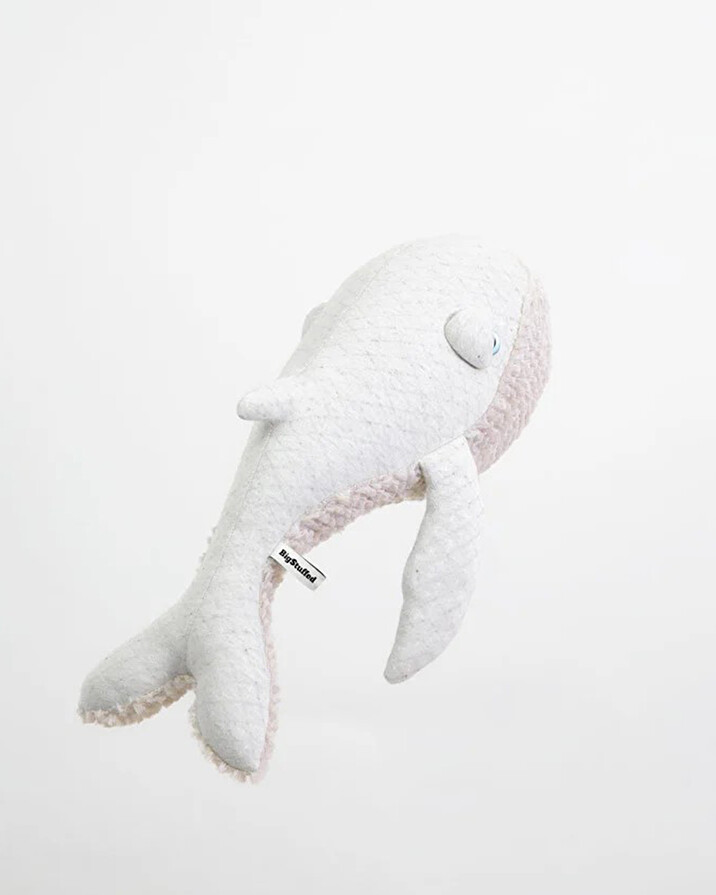 Peluche baleine 56 cm Coloris albino  Bigstuffed