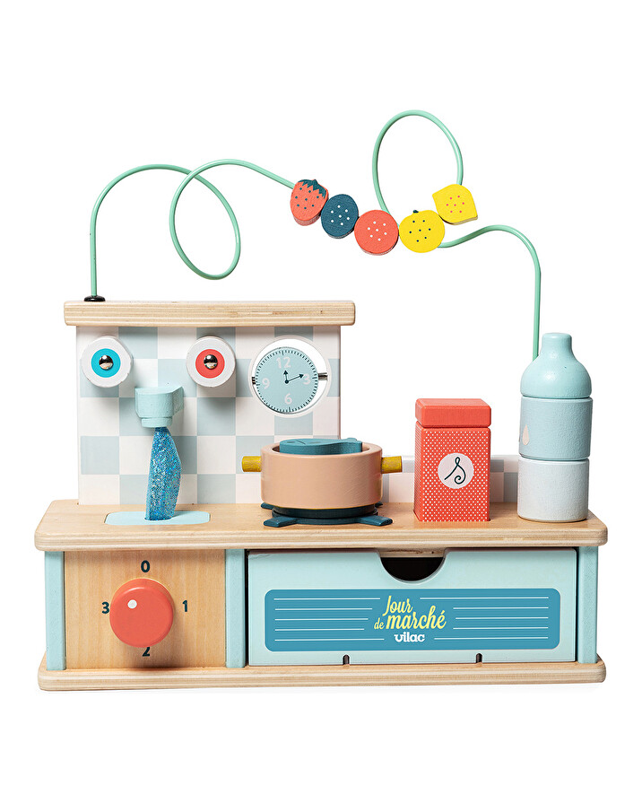 Cuisine d'éveil multi-activités En bois Vilac