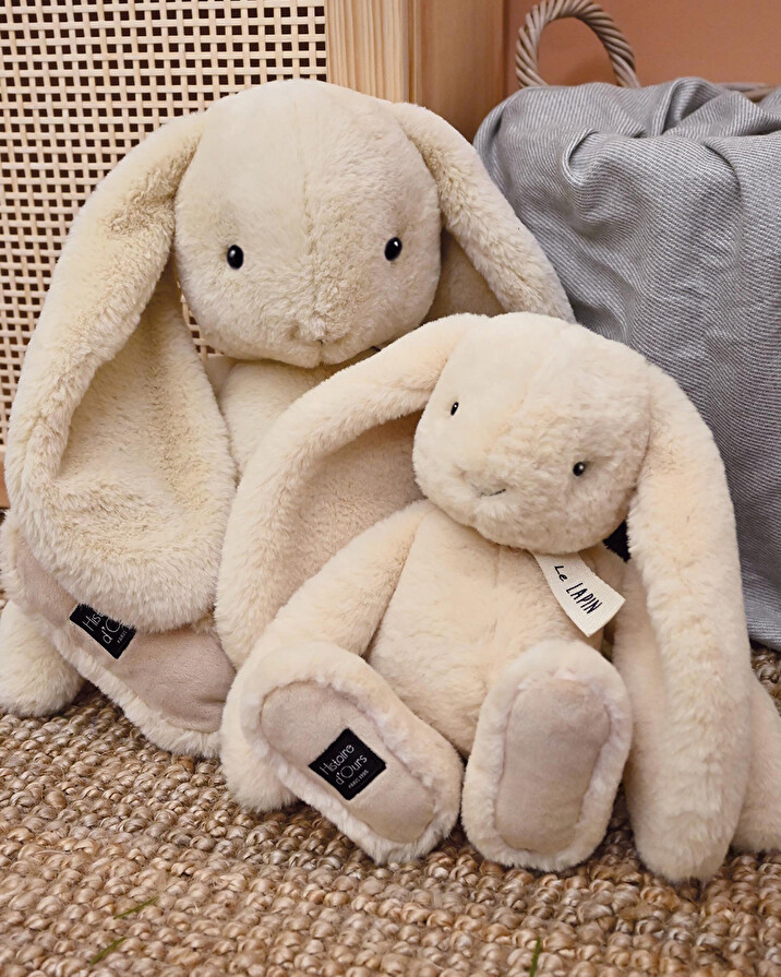 Peluche lapin 50 cm Coloris vanille  Histoire d'Ours