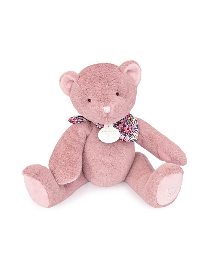 Peluche ours 25 cm Coloris rose  Doudou et Compagnie