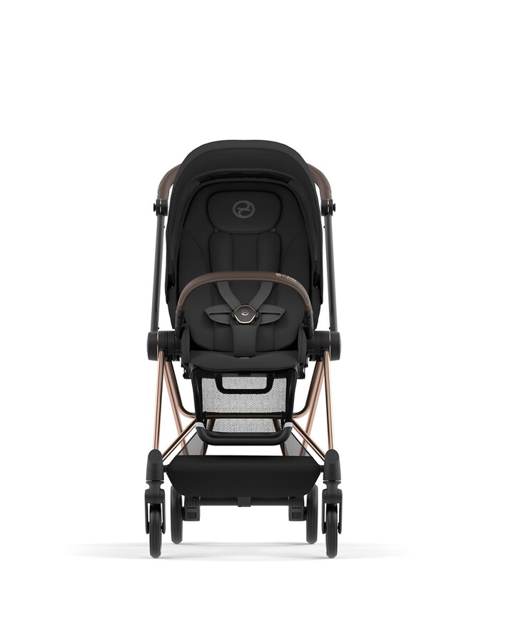 Poussette Mios avec ch&acirc;ssis rosegold Coloris deep black  Cybex