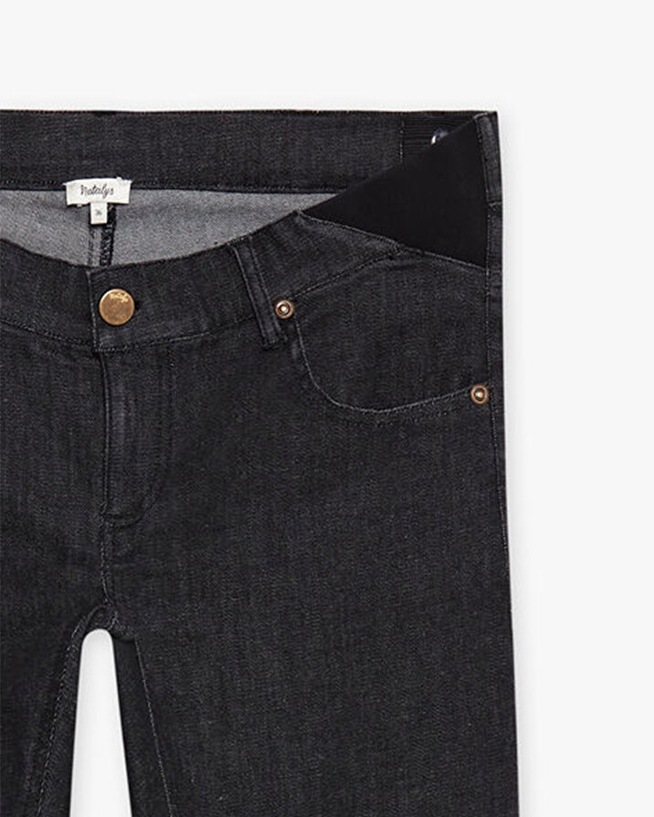 Jean slim de grossesse taille basse Coloris noir  Natalys