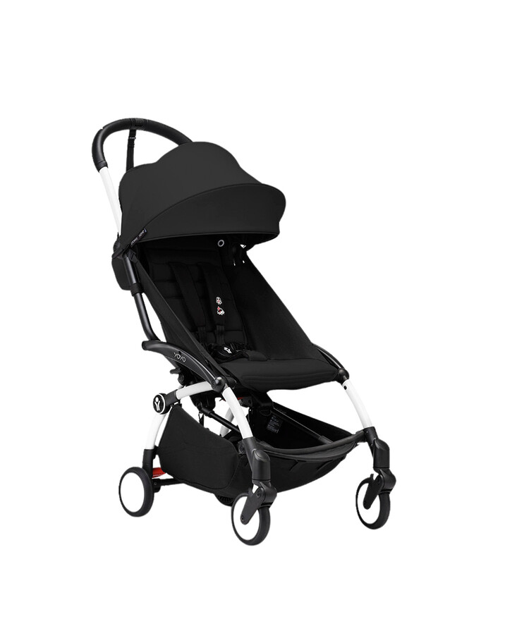 Poussette YOYO³ pack 6+ avec cadre blanc Coloris noir Stokke