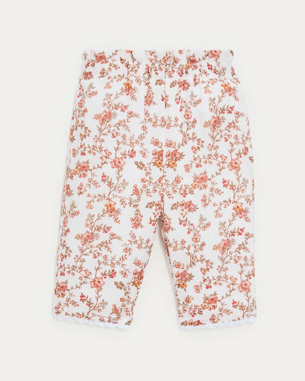 Pantalon en gaze de coton Paula Imprim&eacute; arabesque  Natalys