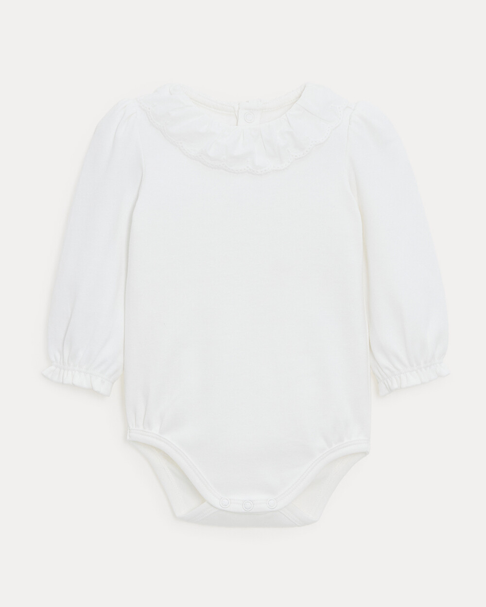 Body manches longues &agrave; col brod&eacute; Rose Coloris &eacute;cru  Natalys