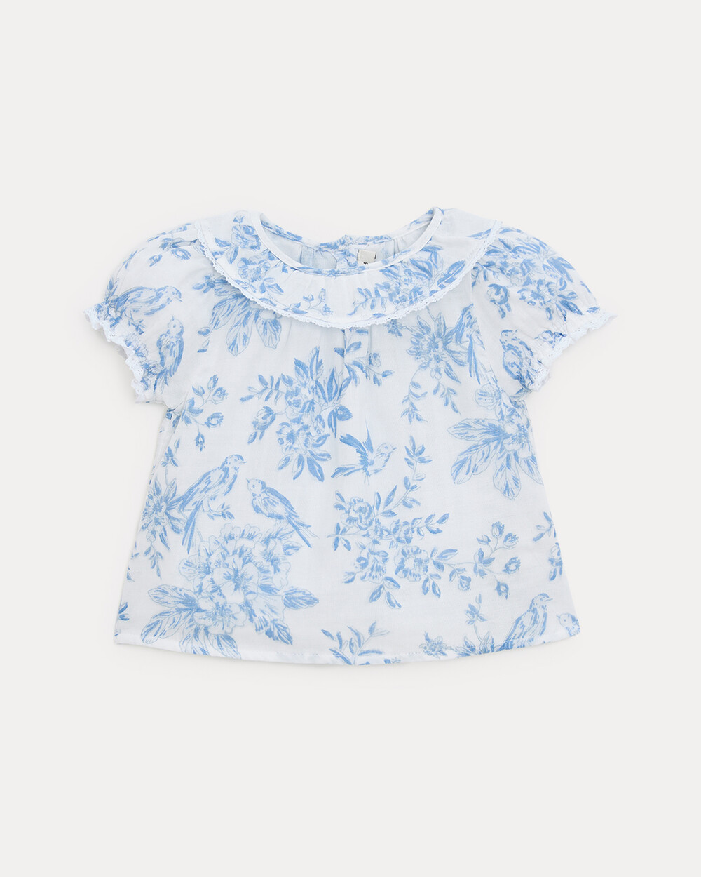 Blouse manches courtes Thelma Imprim&eacute; porcelaine  Natalys