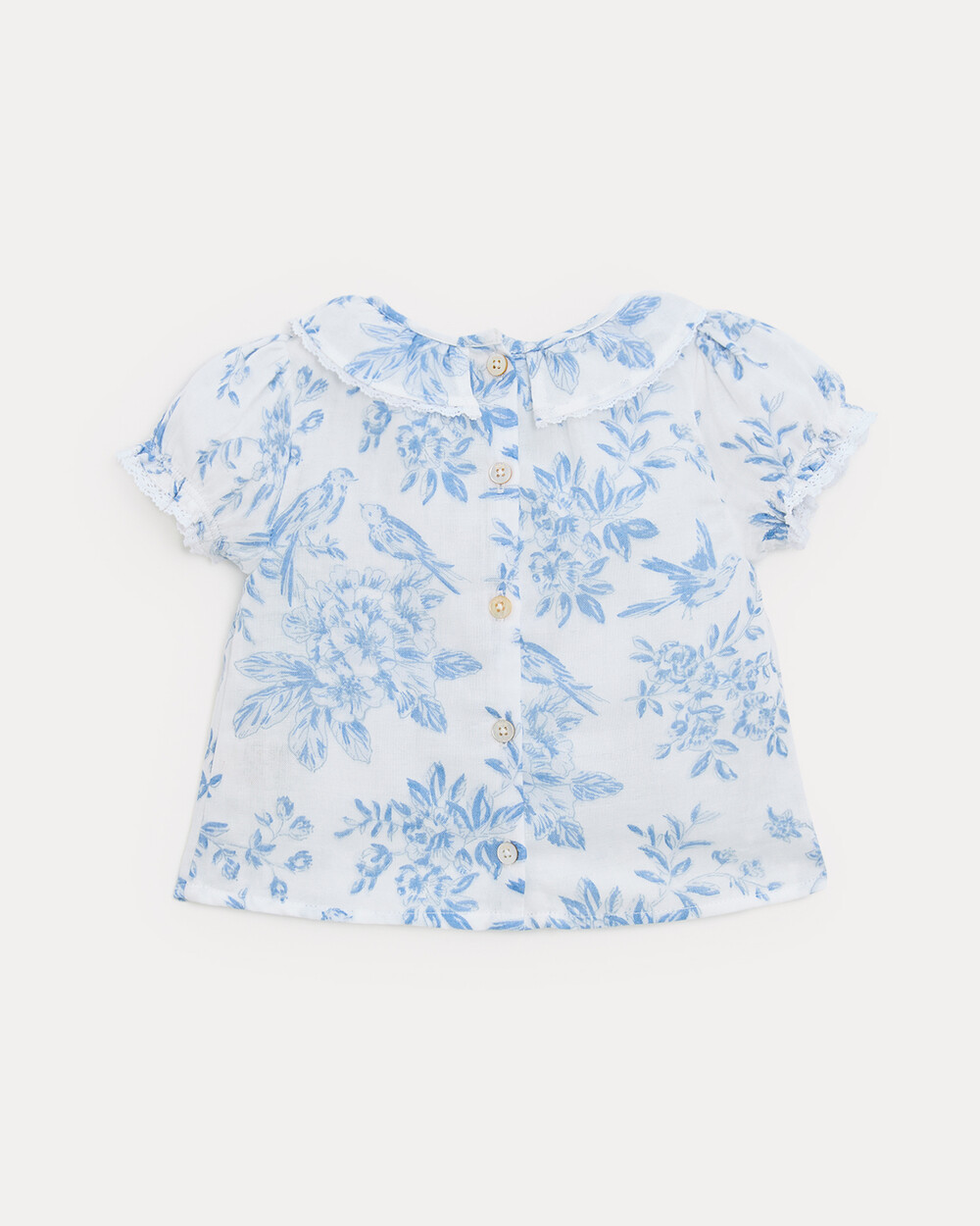Blouse manches courtes Thelma Imprim&eacute; porcelaine  Natalys