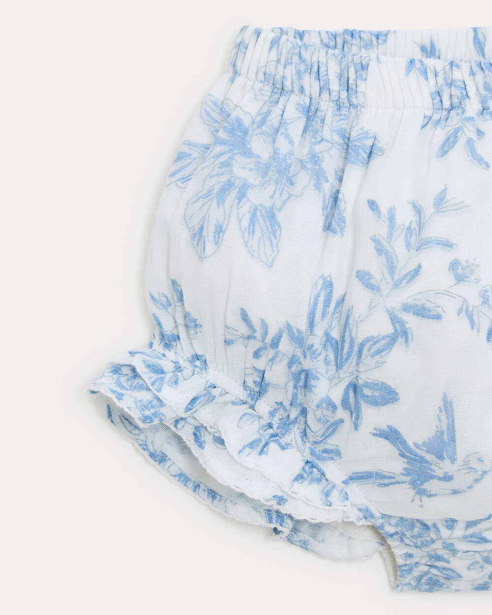 Bloomer en gaze de coton Z&eacute;lie Imprim&eacute; porcelaine  Natalys
