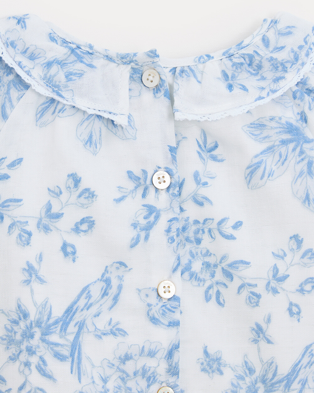 Blouse &agrave; manches longues Ad&egrave;le Imprim&eacute; porcelaine  Natalys