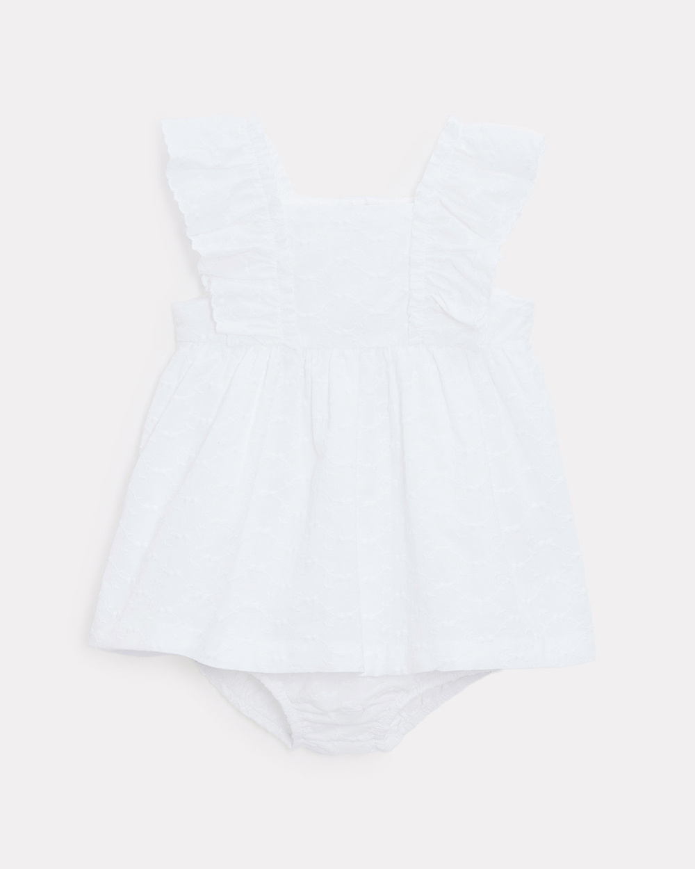 Robe en broderie sans manches Eglantine Coloris &eacute;cru  Natalys