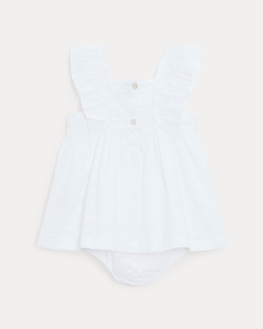 Robe en broderie sans manches Eglantine Coloris &eacute;cru  Natalys