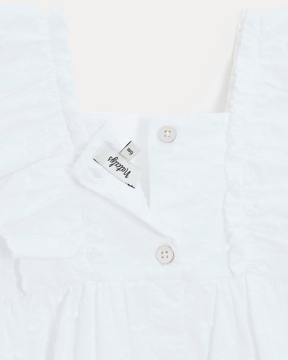 Robe en broderie sans manches Eglantine Coloris &eacute;cru  Natalys
