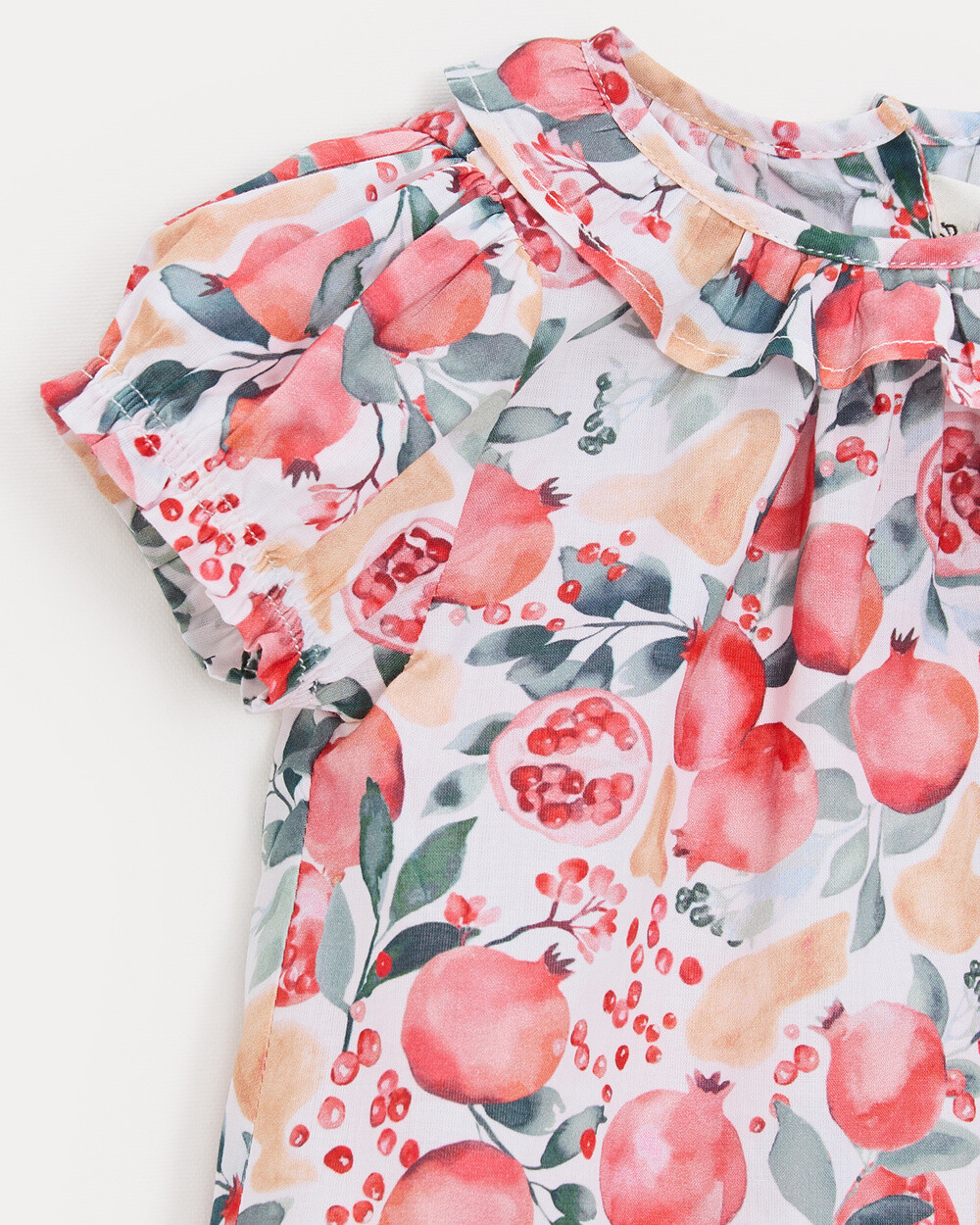 Blouse manches courtes Thelma Imprim&eacute; grenade  Natalys