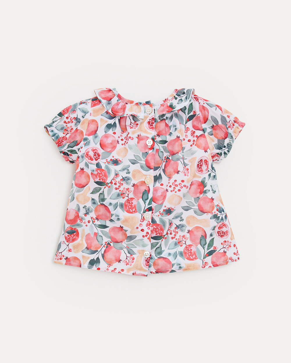 Blouse manches courtes Thelma Imprim&eacute; grenade  Natalys