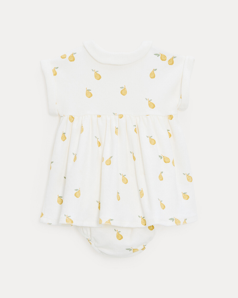 Robe en &eacute;ponge L&eacute;onie Imprim&eacute; poires  Natalys