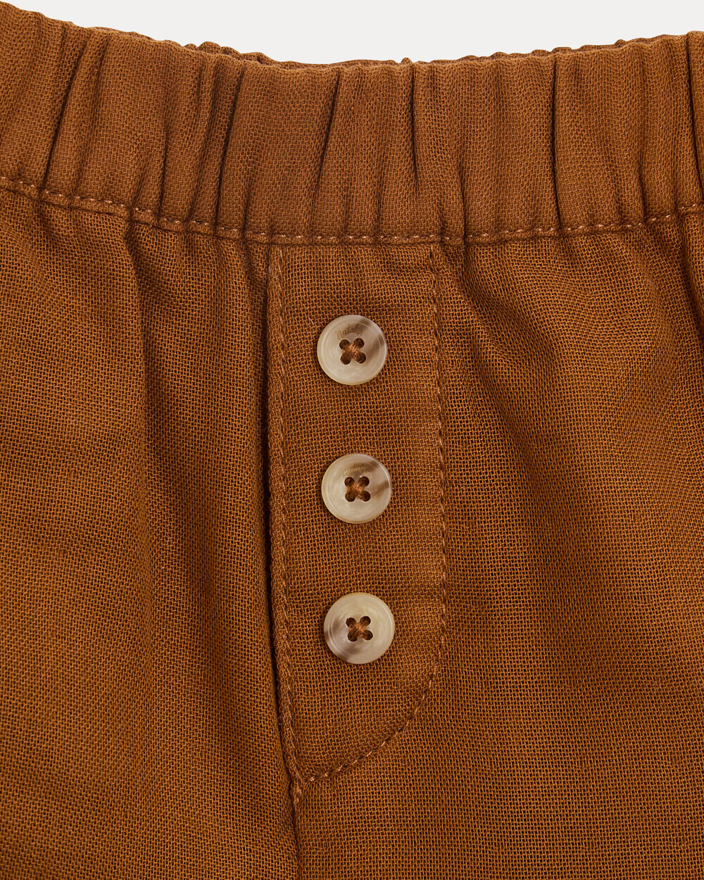 Short en gaze de coton No&eacute; Coloris noisette  Natalys