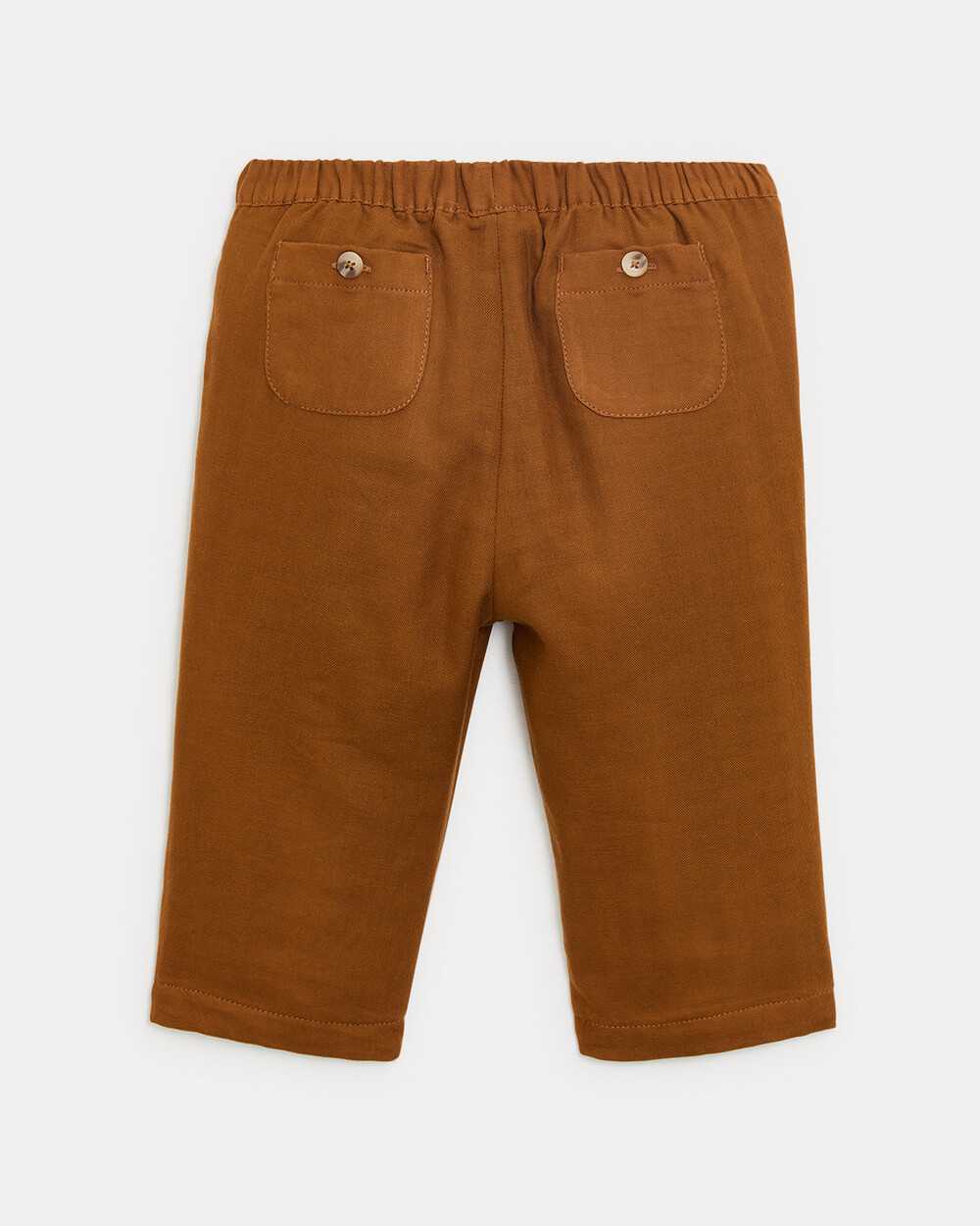 Pantalon en gaze de coton Achille Coloris noisette  Natalys