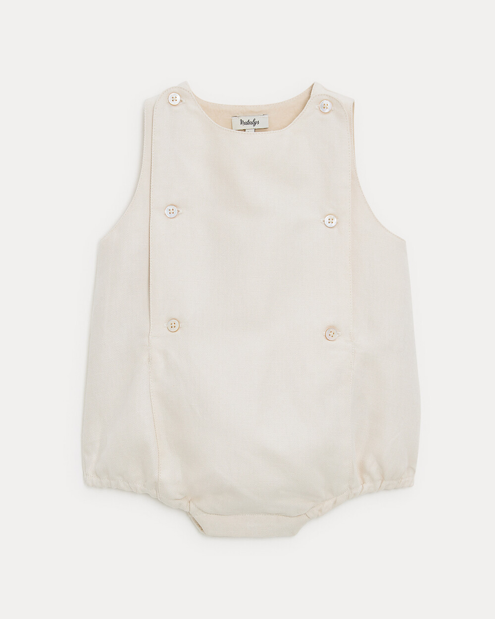 Barboteuse en twill Honor&eacute; Coloris beige  Natalys