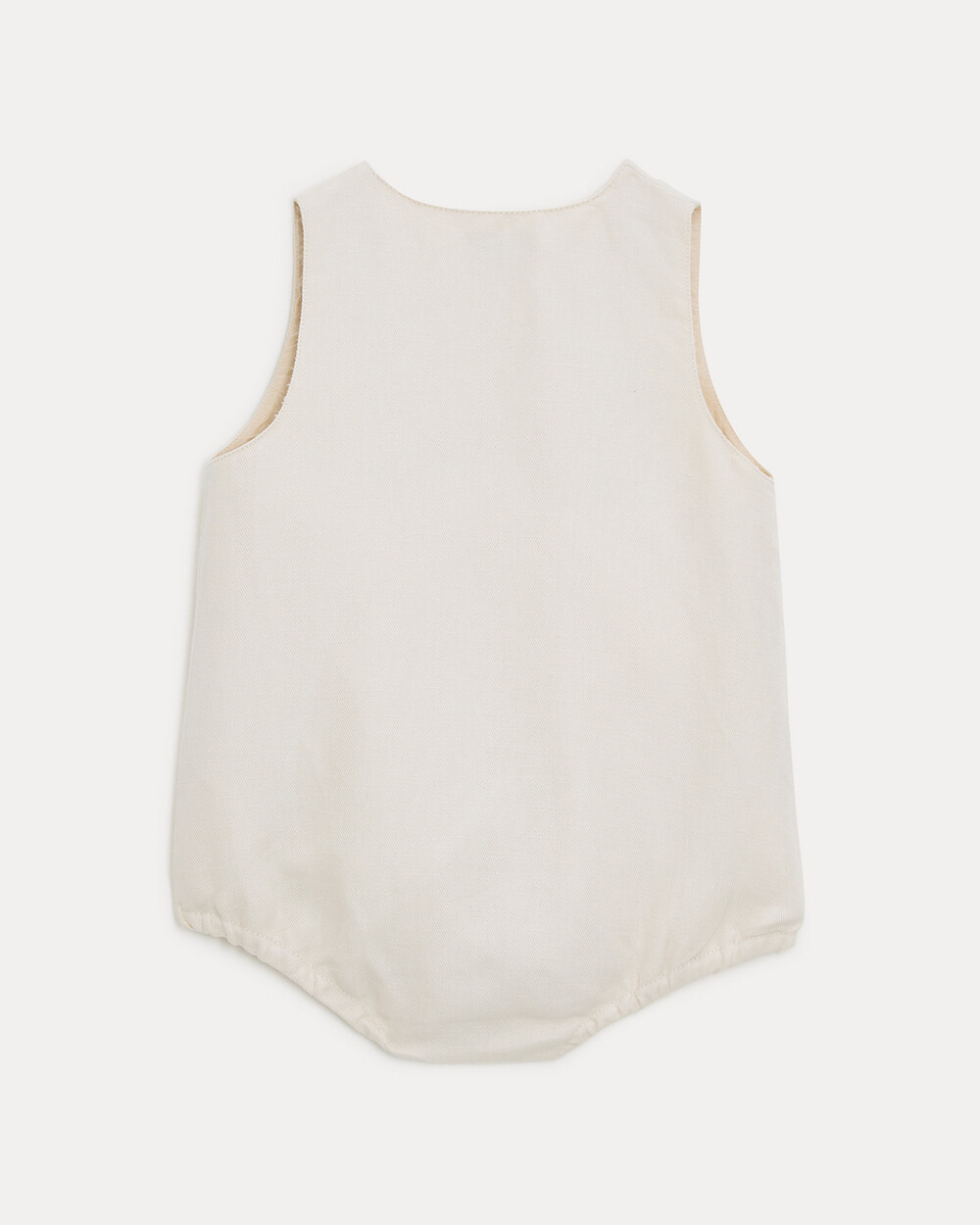 Barboteuse en twill Honor&eacute; Coloris beige  Natalys