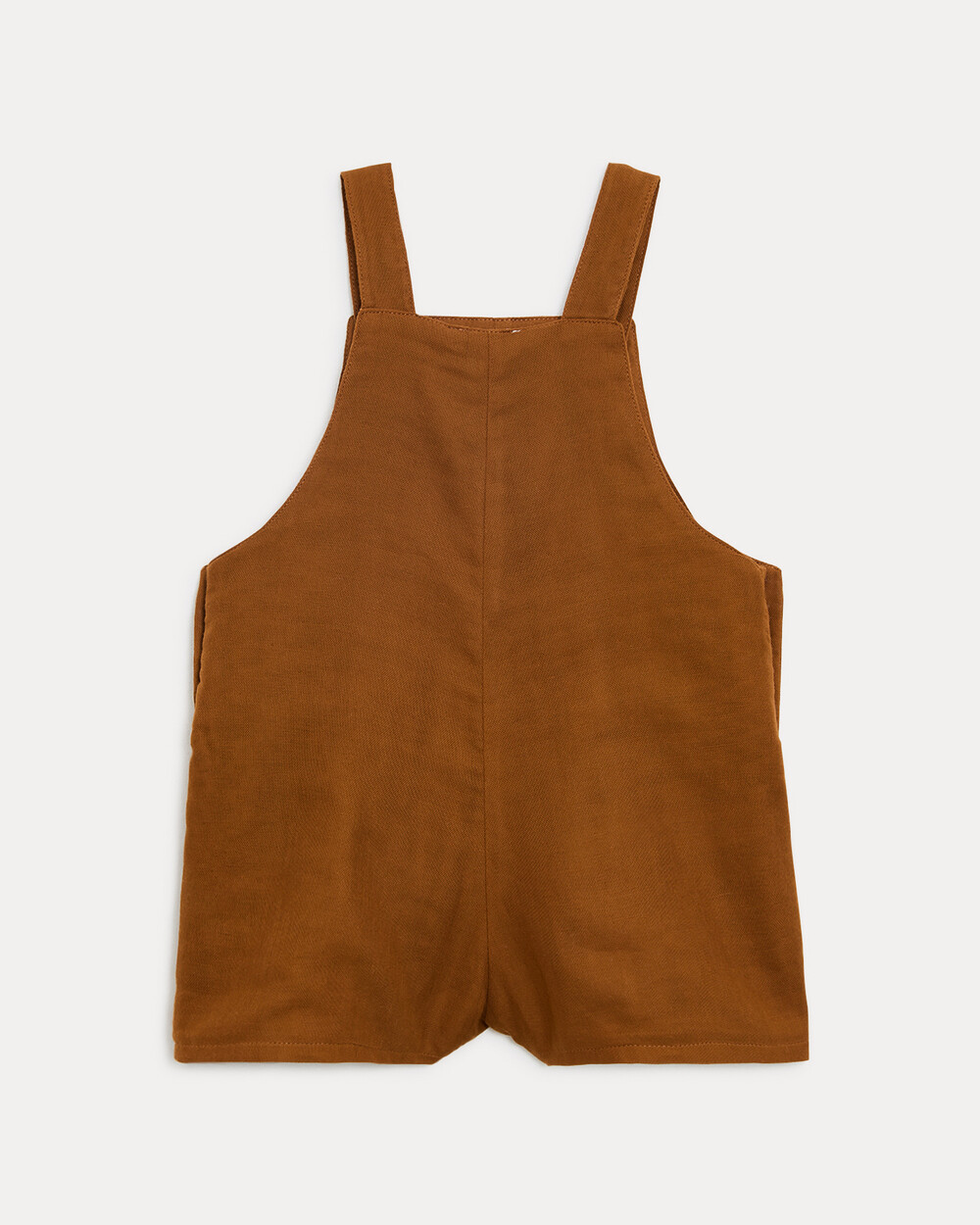 Salopette courte en gaze de coton Edgar Coloris noisette  Natalys