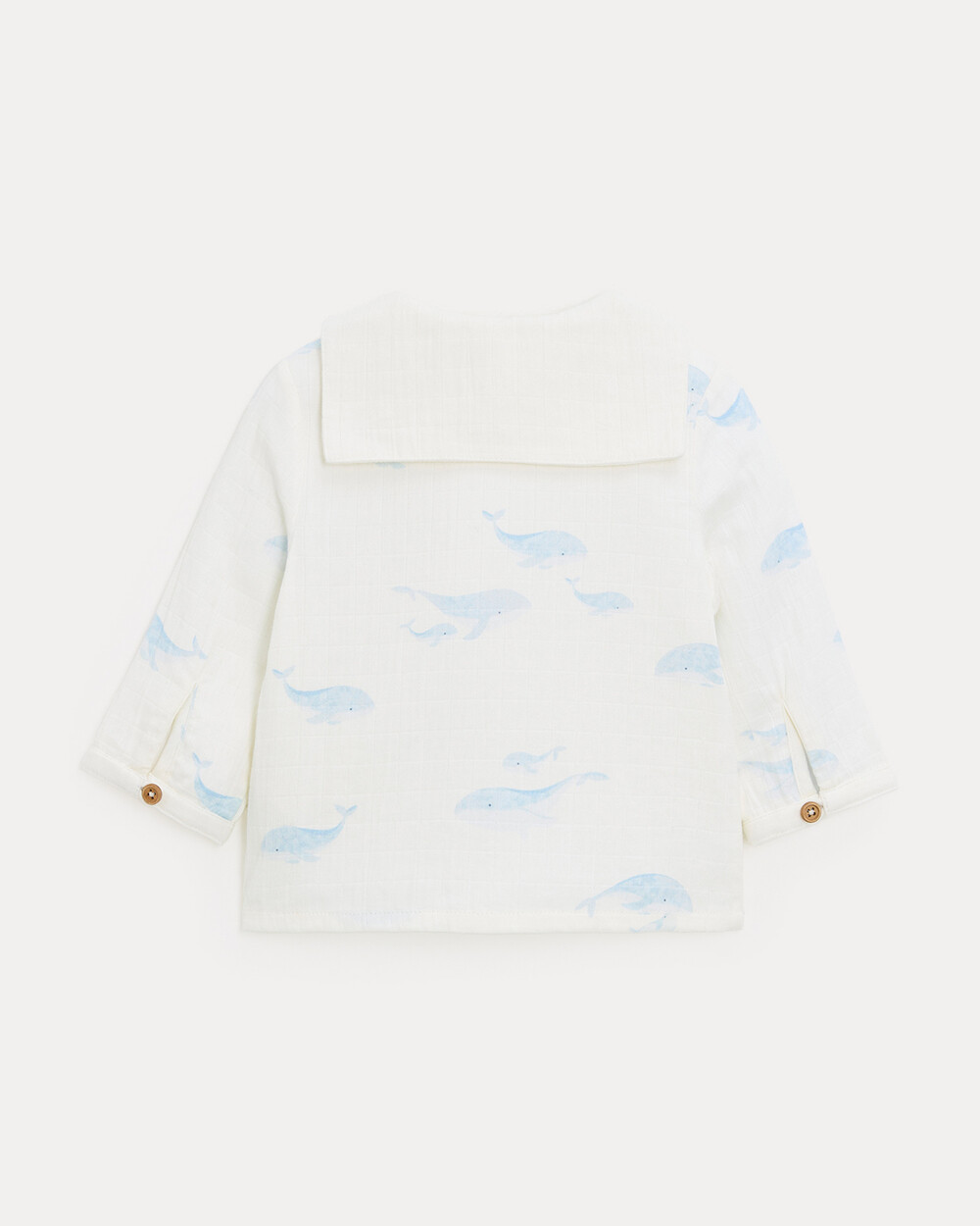 Chemise &agrave; manches longues Augustin Imprim&eacute; baleines  Natalys