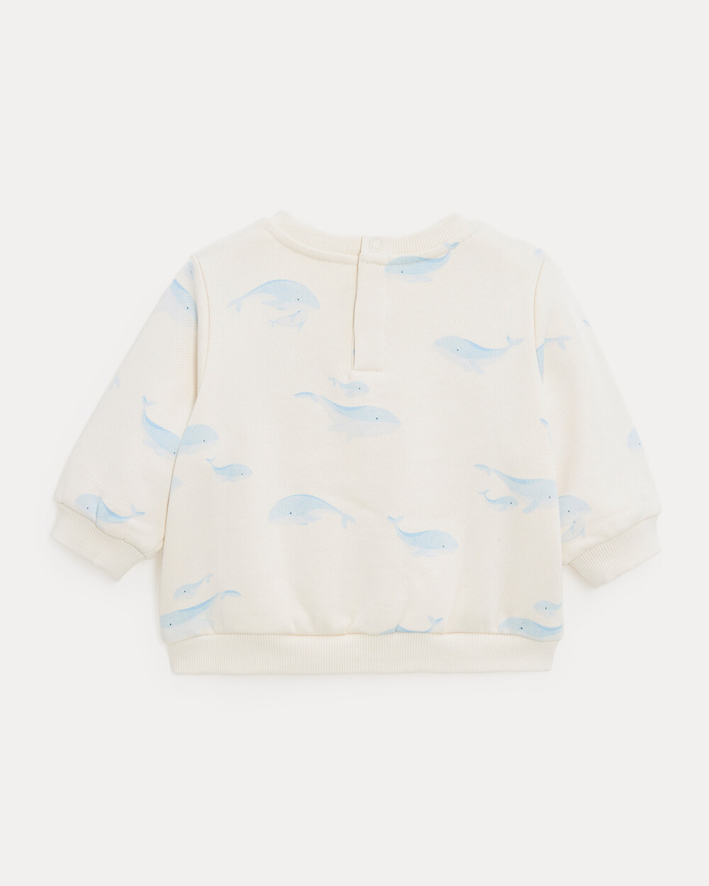 Pull en molleton Jo Imprim&eacute; baleines  Natalys