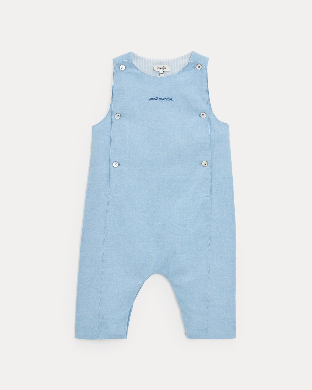 Combinaison longue en chambray Marceau Coloris bleu clair  Natalys