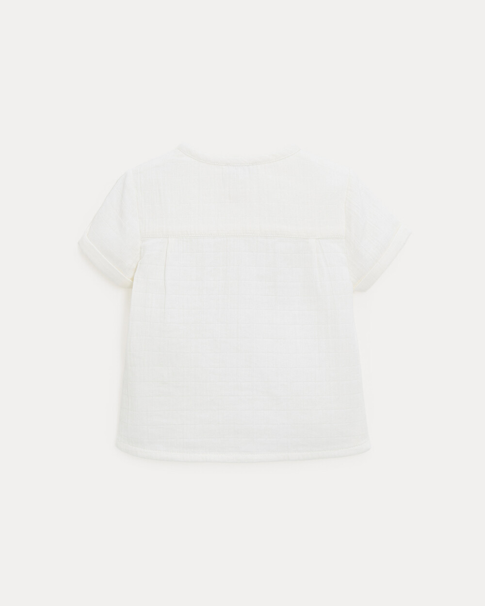 Chemise &agrave; manches courtes Th&eacute;odore Coloris &eacute;cru  Natalys