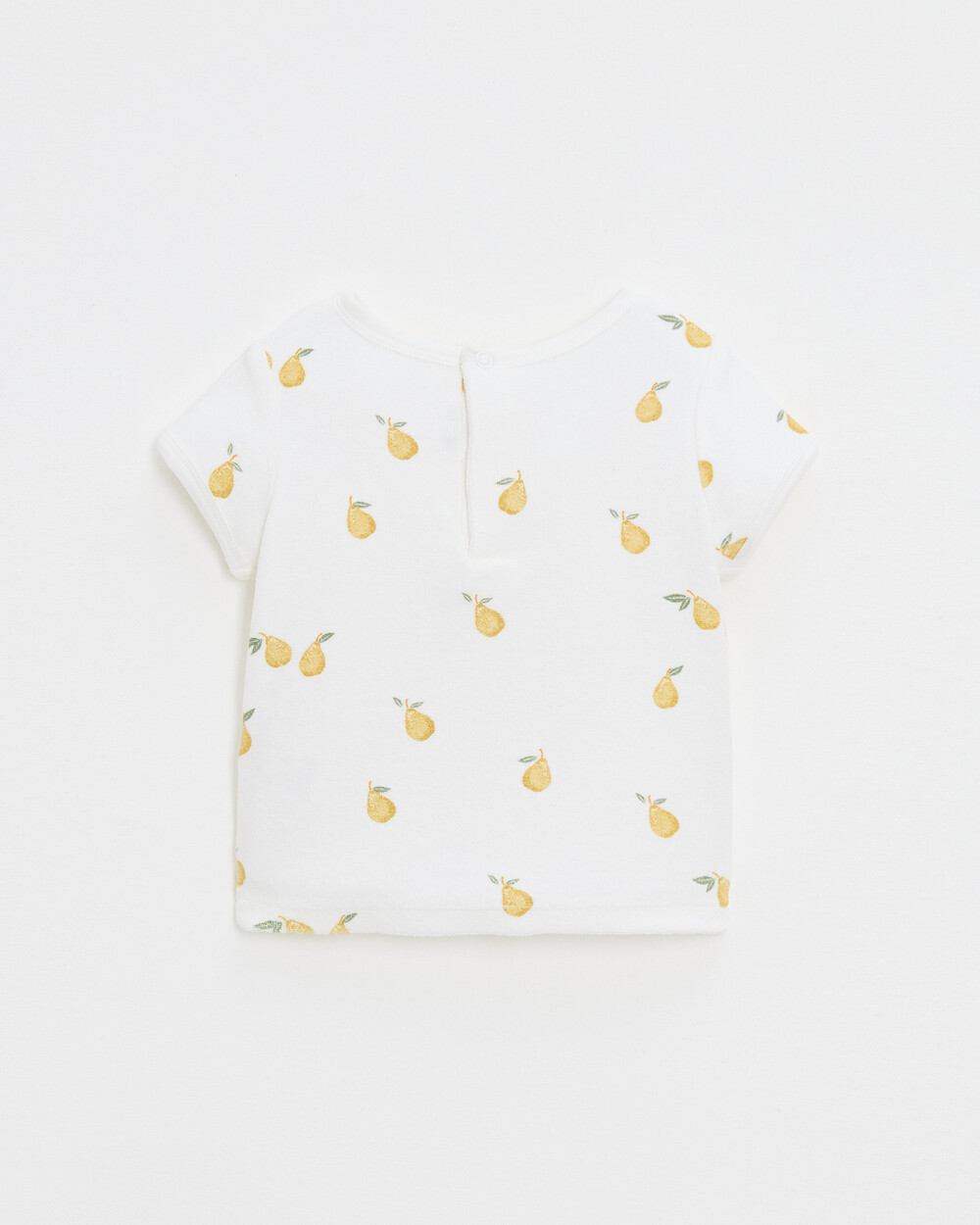 Tee shirt manches courtes en &eacute;ponge Lubi... Imprim&eacute; poires  Natalys
