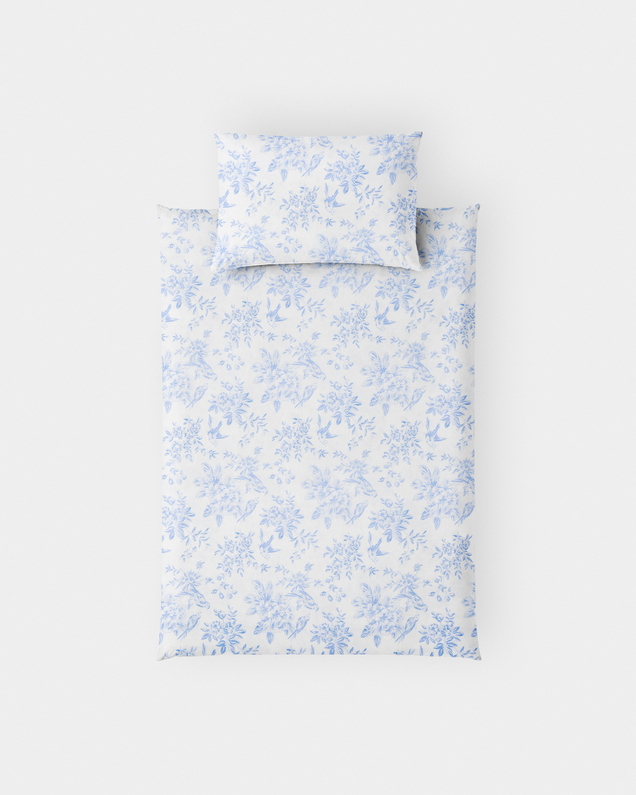 Parure de lit Colette Imprimé porcelaine Natalys