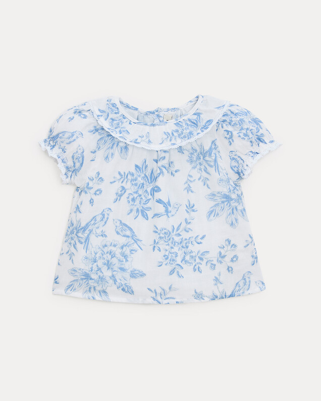 Blouse manches courtes Thelma Imprimé porcelaine Natalys